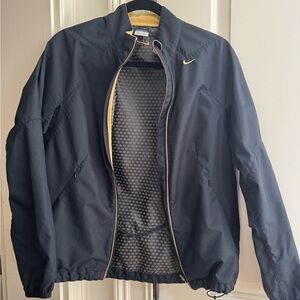 Nike Black and Gold Windbreaker